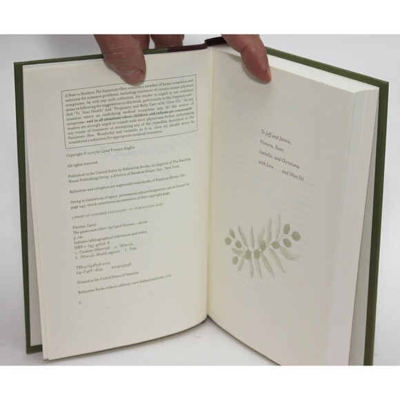 THE PASSIONATE OLIVE: 101 Things to Do with Olive Oil - Carol Firenze 2005 HC/DJ - Picture 6 of 9